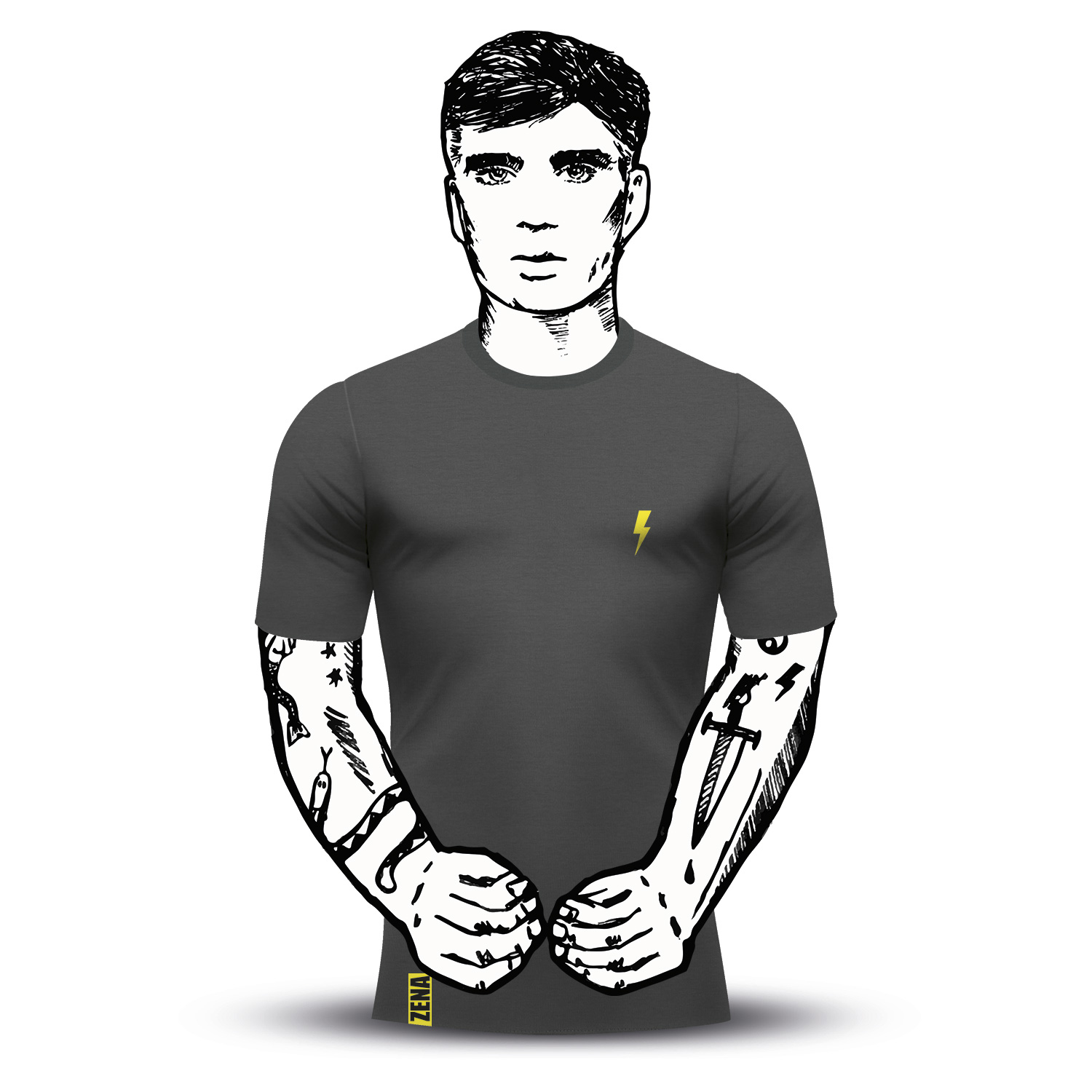 Zena T-shirt Flash Anthracite