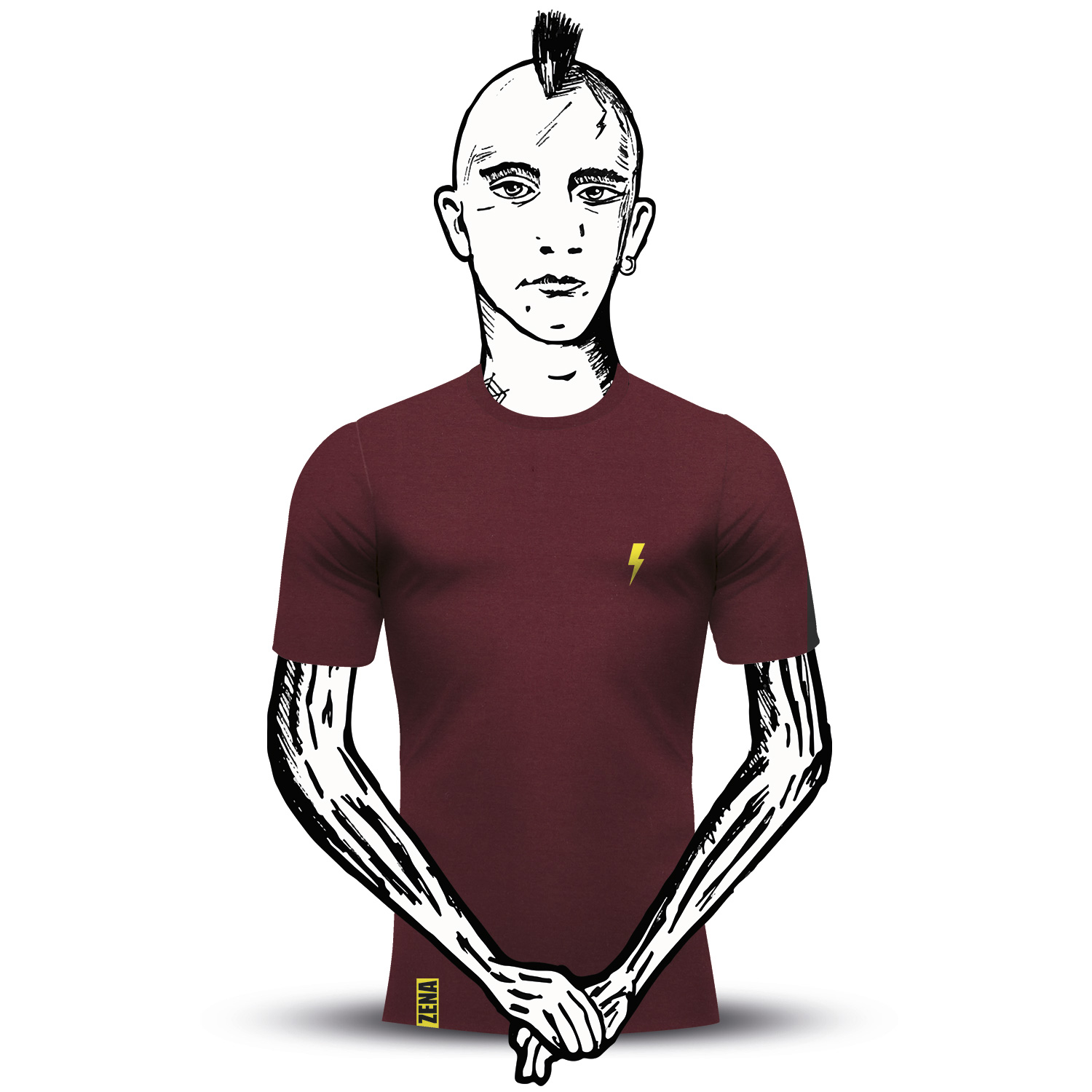 Zena T-shirt Flash Burgundy