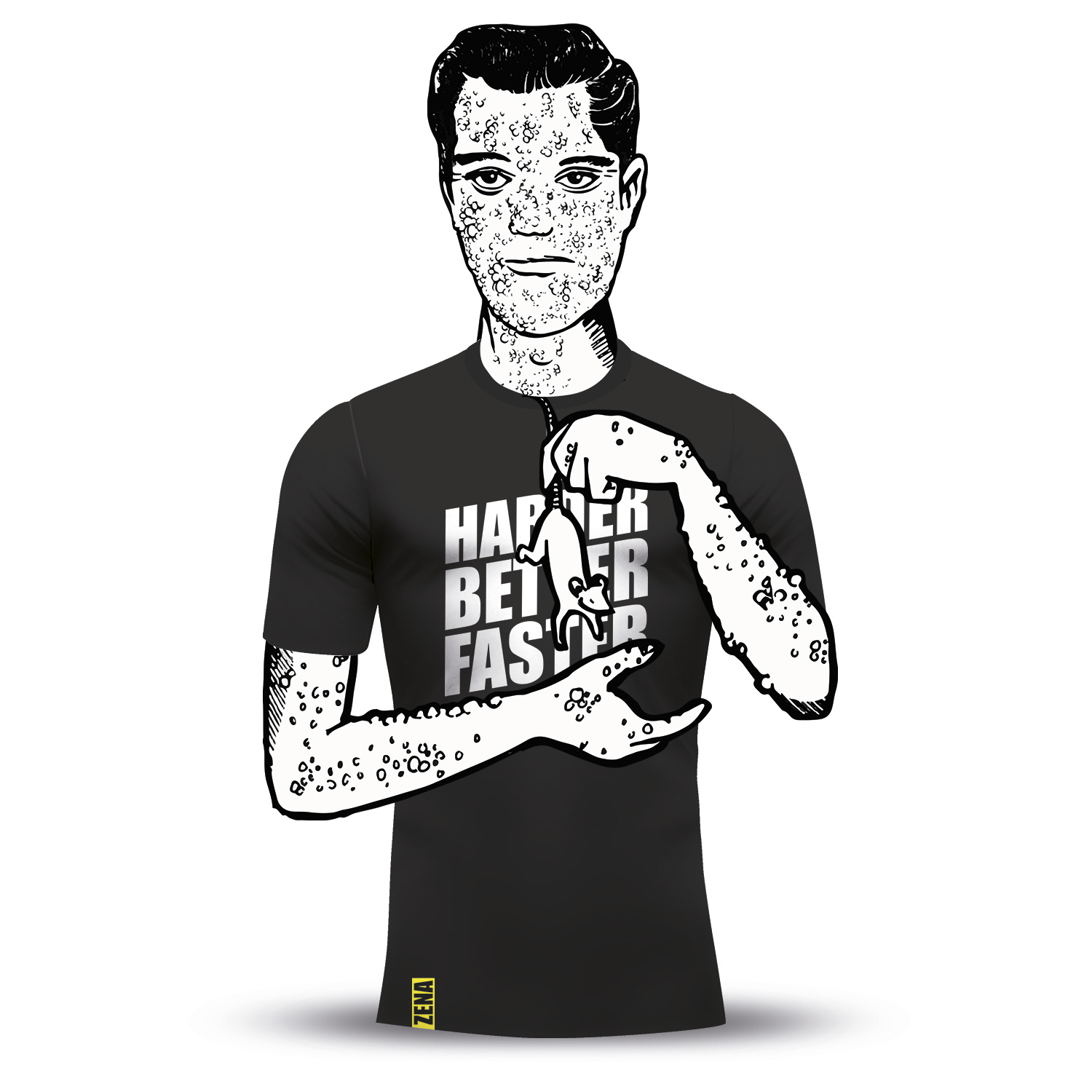 Zena T-shirt HBF Black